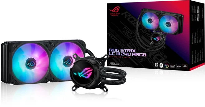 Chłodzenie wodne ASUS ROG Strix LC III 240 ARGB Black (90RC00S1-M0UAY0) - obraz 8