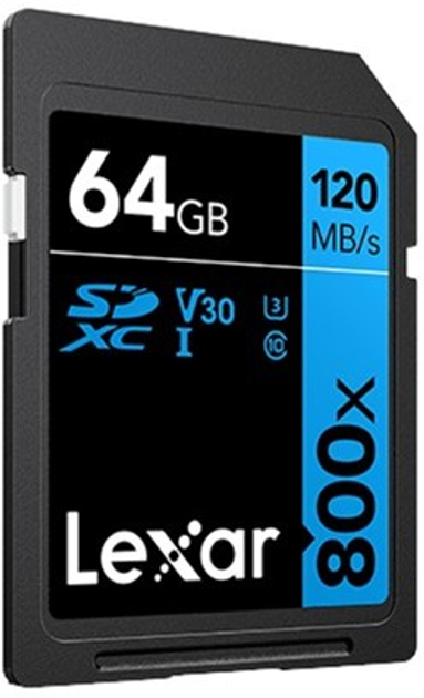 Карта пам'яті Lexar High-Performance 800x 120 MB/s SDXC 64GB (LSD0800064G-BNNNG) - зображення 2