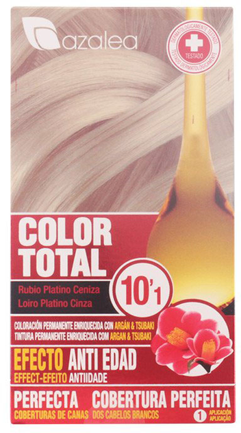 Farba do włosów z utleniaczem Azalea Color Total 10.1 Ash Blonde Hair Platinum 60 ml (8420282037549) - obraz 1