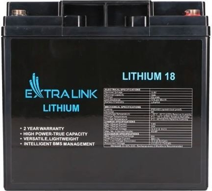 Акумуляторна батарея EXTRALINK LiFePO4 18AH 12.8V BMS EX.30417 (5905090330417) - зображення 6