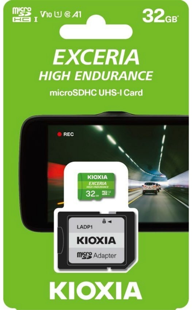 Karta pamięci Kioxia Exceria High Endurance microSDHC 32 GB Class 10 UHS-I (LMHE1G032GG2) - obraz 3