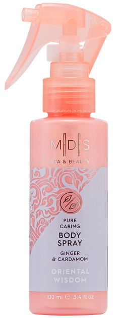 Спрей для тіла Mades Cosmetics Spa&Beauty aloe vera & ginger & cardamom 100 мл (8714462094638) - Фото 1 Спрей для тіла Mades Cosmetics Spa&Beauty aloe vera & ginger & cardamom 100 мл (8714462094638) - зображення 1