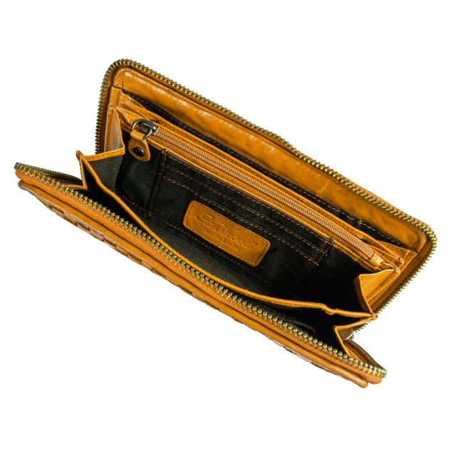 Жёлтый кошелек женский Ashwood Leather D81 Yellow - Фото 6 Жёлтый кошелек женский Ashwood Leather D81 Yellow - изображение 6