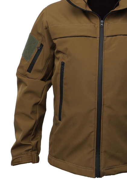 Куртка Soft Shell браун койот под кобуру Pancer Protection 52 - изображение 2