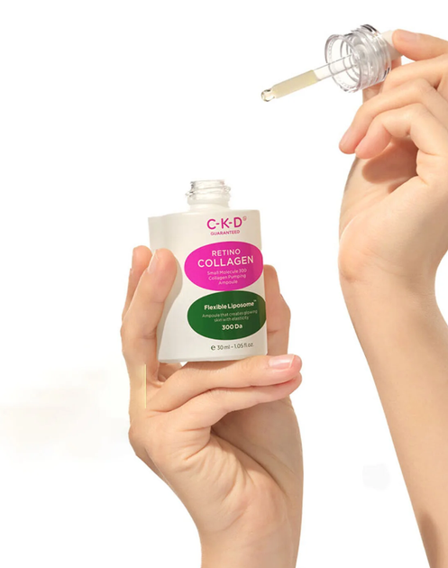 Липосомная лифтинг-ампула с ретиналем CKD Retino Collagen Small Molecule 300 Pumping Ampoule 30ml - изображение 2