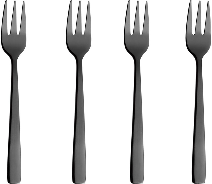 Набір столових приборів для торта Aida RAW Cakeforks Silver 4 шт (5709554158377) - зображення 1