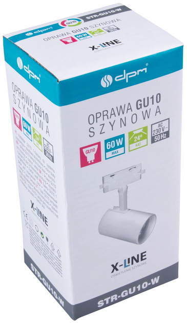 Oprawa do reflektora DPM X-Line COB szynowy GU10 biały (STR-GU10-W) - obraz 7