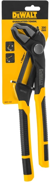 Пасатижі переставні DeWALT сантехнічні довжиною 300 мм (DWHT0-74432) - Фото 5 Пасатижі переставні DeWALT сантехнічні довжиною 300 мм (DWHT0-74432) - зображення 5