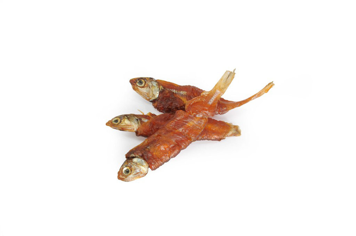 Ласощі для собак Camon Treats and Snacks Курячі рулетики з рибою 6-9 см 100 г (8019808224541) - зображення 2