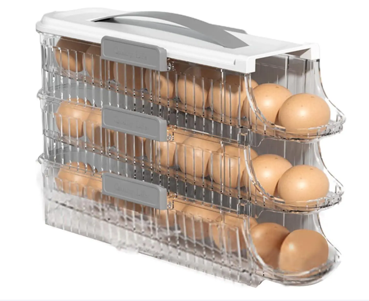 Контейнер лоток для хранения яиц TOPA 3 яруса Трехуровневый контейнер ...