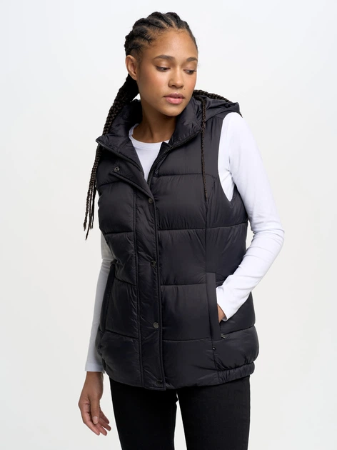 Теплий жилет жіночий Big Star Pixana 906 XS Чорний (5900714552305) - зображення 2