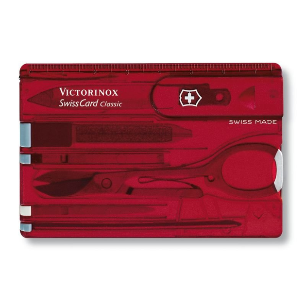 Складаний швейцарський ніж-карта Victorinox Swisscard 10 in 1 Vx07100.TB1 - зображення 2