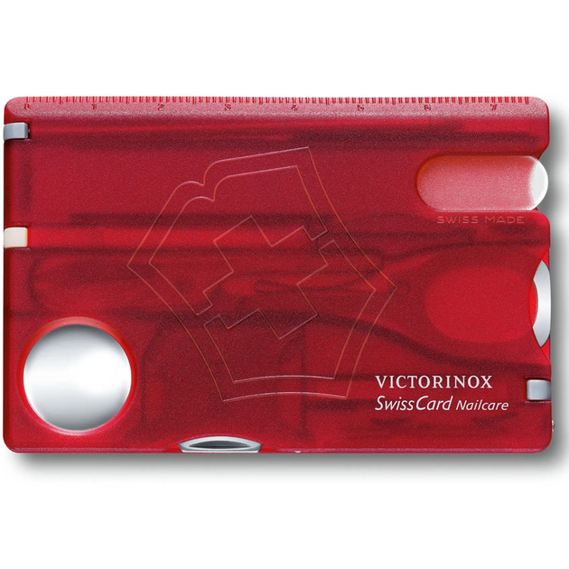 Складаний швейцарський ніж-карта Victorinox Swisscard Nailcare 13 in 1 Vx07240.T - зображення 1