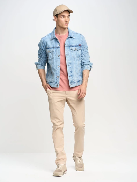 Spodnie regular fit męskie Big Star Erhat 190070805 W33L34 Beżowe (5900714628741) - obraz 5