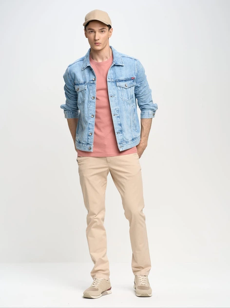 Spodnie regular fit męskie Big Star Erhat 190070805 W36L32 Beżowe (5900714628895) - obraz 4