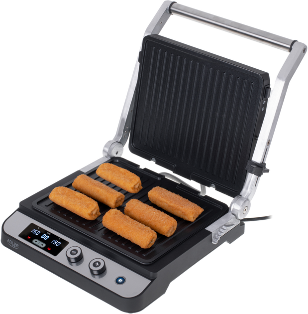 Гриль Adler AD 3059 Stainless steel Black (5903887807937) - изображение 8