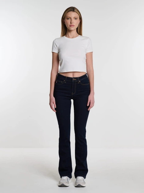 Jeansy dzwony damskie Big Star Adela Bootcut-505 W32-L34 Ciemnoniebieskie (5900714695262) - obraz 4