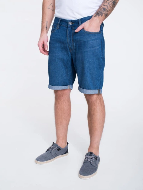 Шорти джинсові довгі чоловічі Big Star Aden-300 W33 Сині (5900714237622) - зображення 1