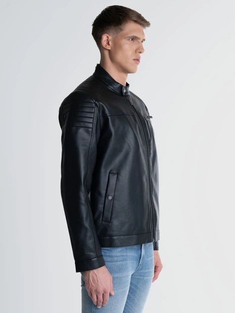 Kurtka skórzana męska Big Star Faris-906 M Czarna (5900714701901) - obraz 3