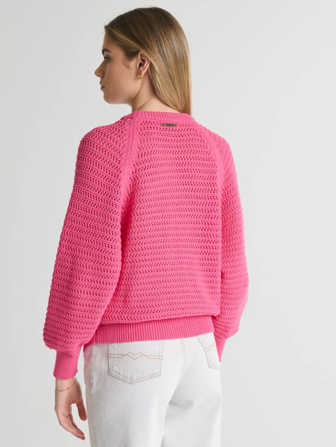 Джемпер жіночий Big Star Funia-601 S/M Рожевий (5900714702045) - зображення 2