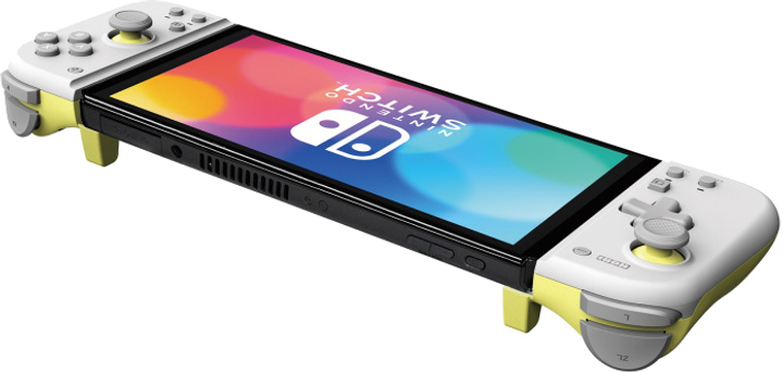 Компактный сплит-пад Nintendo Switch Light Grey - Yellow
