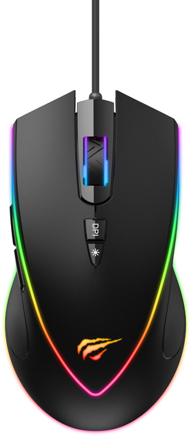 Мышь Havit HV-MS1017 USB Black (MS1017 ochre) - изображение 1
