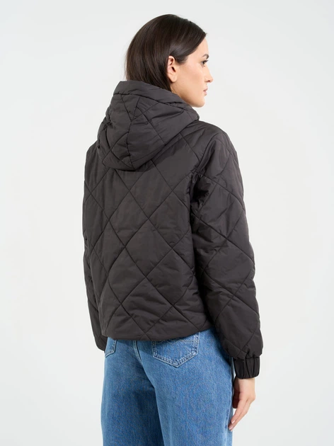 Куртка демісезонна коротка з капюшоном жіноча Big Star Pery-906 M Чорна (5900714713805) - зображення 2