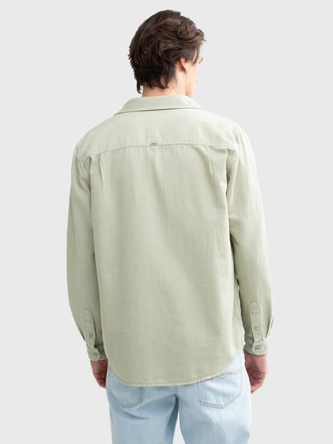 Сорочка бавовняна чоловіча Big Star SZAKES XL Зелена (5900714714413) - зображення 2