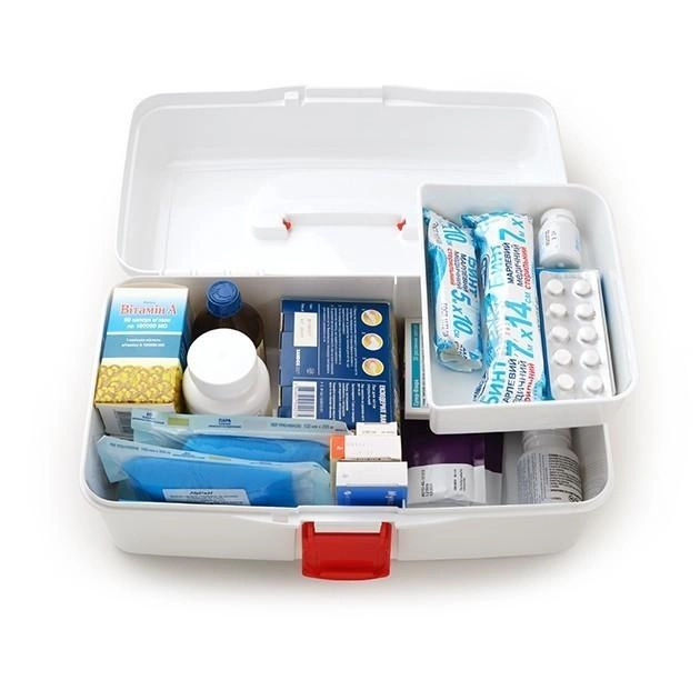 Аптечка для ліків пластикова біла MVM PC-10 WHITE - зображення 2