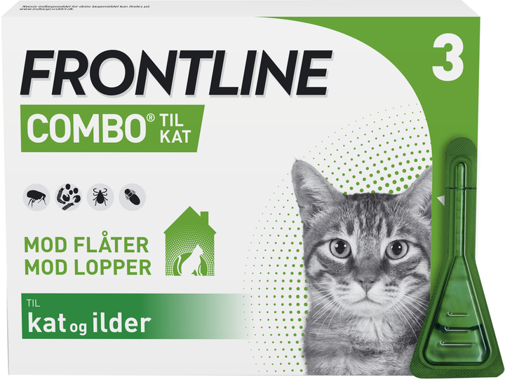 Krople na pchły i kleszcze dla kotów Boehringer Ingelheim Frontline Combo 3 x 0.5 ml (7046260174528) - obraz 1