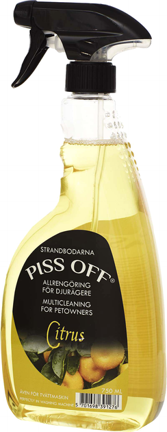 Spray do usuwania nieprzyjemnych zapachów i plam od psów Strandbodarnas Piss Off Citrus 750 ml (5701698391276) - obraz 1