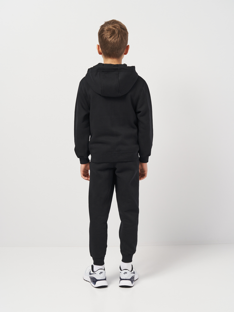 Детский теплый спортивный костюм (толстовка + штаны) для мальчика Nike K Nsw Club Flc Fz Tracksuit FD3114-010 XS 122-128 см Black/White (0196607245392) 