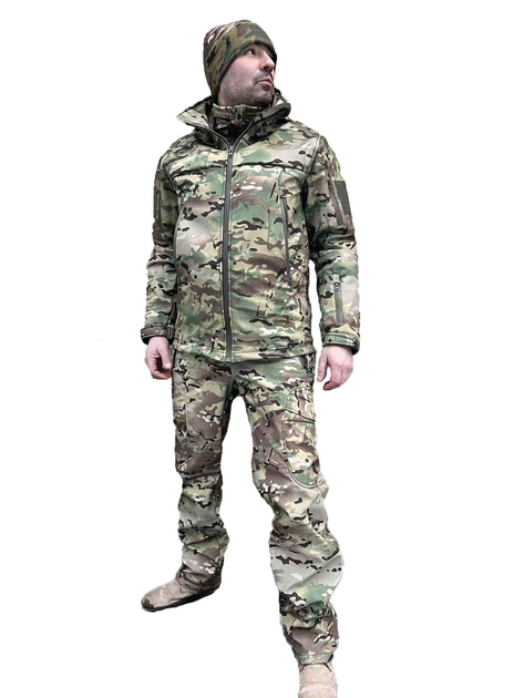 Тактичний костюм софт шелл мультикам Pancer Protection 46 - зображення 1