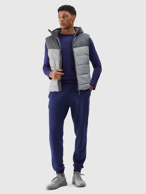 Безрукавка 4F synthetic-fill down vest XXL Сірий 4FWSS24TVJAM100-27S - изображение 6
