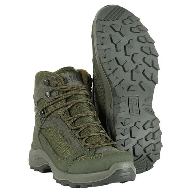 Високі трекінгові черевики M-Tac Осінньо-зимове взуття 44 Зелені (Alop) - зображення 1