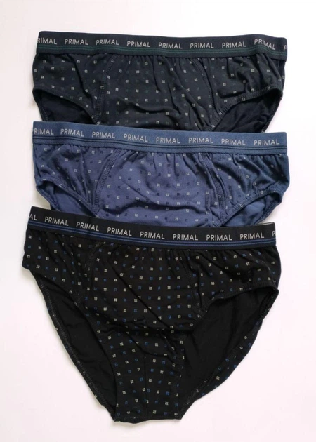 Мужские трусы слипы Primal S327 L 3 шт Разноцветный от продавца: Bianco ...