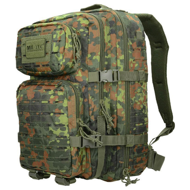 Большой рюкзак Mil-Tec Assault Laser Cut Large 36 l Flecktarn 14002721 - изображение 1