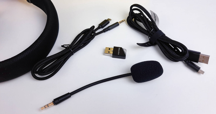Bluetooth-гарнiтура Hator Hyperpunk 2 Wireless Tri-mode Black/Lilac (HTA-859) - зображення 10