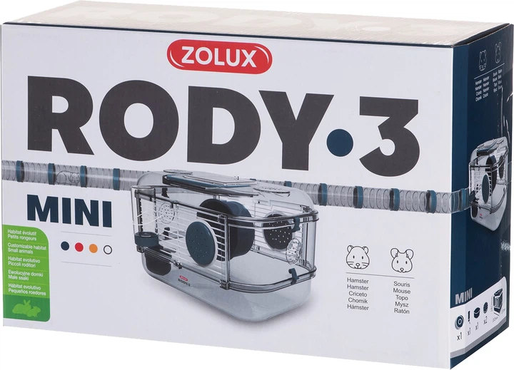 Клетка модульная для грызунов ZOLUX Rody 3 Mini Синяя 33x21x18 см ...