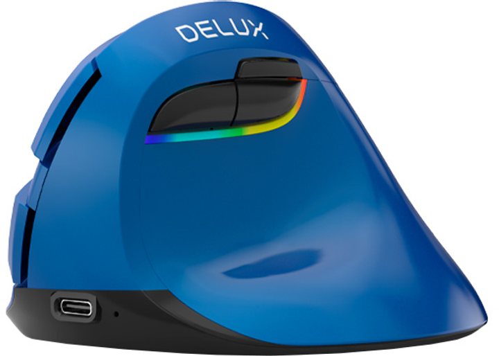 Mysz Delux M618Mini Blue - obraz 1