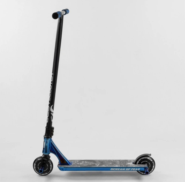 Трюковий самокат Best Scooter Simbiote 44374 Чорний / Синій