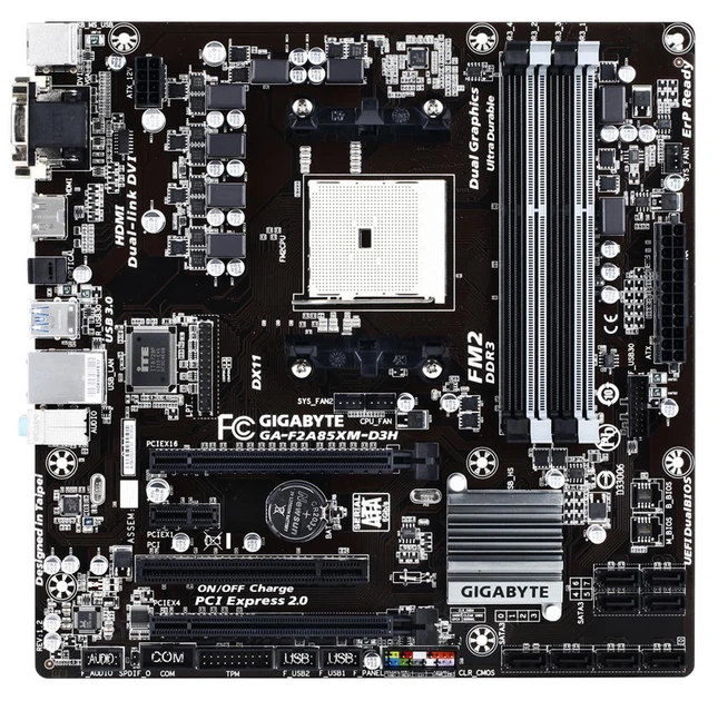 Материнская плата Socket FM2 GIGABYTE GA-F2A85XM-D3H SLI c HDMI Видео ...