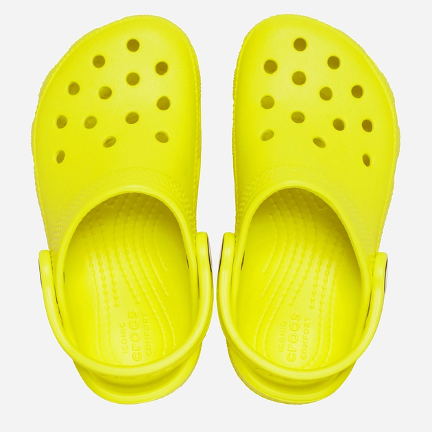 Chodaki dziecięce dla dziewczynki Crocs 206991-76M 34-35 (J3) Cytrynowe (196265550371) - obraz 5