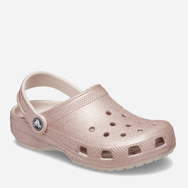 Chodaki dziecięce dla dziewczynki Crocs 206992-6WV 25-26 (C9) Beżowo-różowe (196265550913) - obraz 4