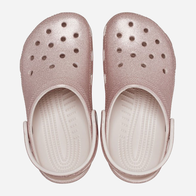 Chodaki dziecięce dla dziewczynki Crocs 206992-6WV 25-26 (C9) Beżowo-różowe (196265550913) - obraz 5