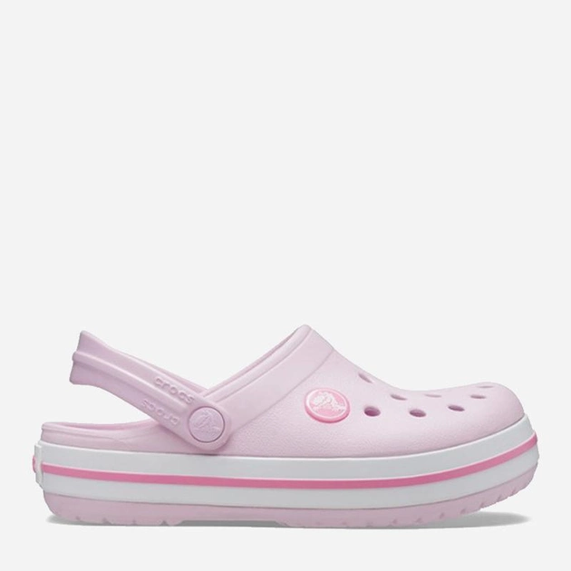Дитячі крокси для дівчинки Crocs 207005-6GD 22-23 (C6) Світло-рожеві (191448738782) - зображення 1
