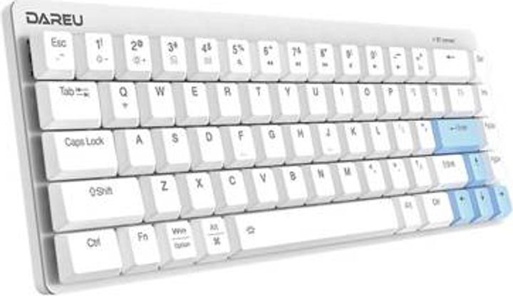 Клавіатура Dareu EK868 Bluetooth Біло-синя (TK568B08602R) - зображення 2