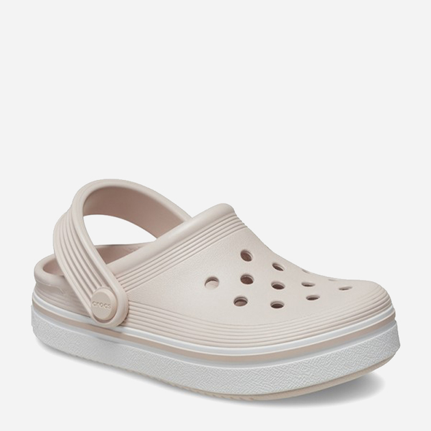 Chodaki dziecięce dla dziewczynki Crocs 208477-6UR 33-34 (J2) Beżowe (196265564699) - obraz 5