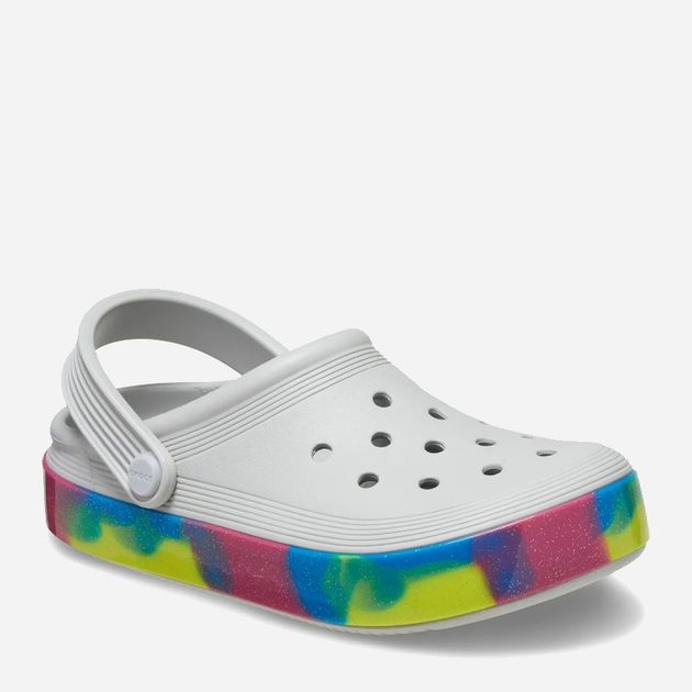 Дитячі крокси-сабо для дівчинки Crocs 209714-1FS 29-30 (C12) Білі (196265584536) - зображення 3