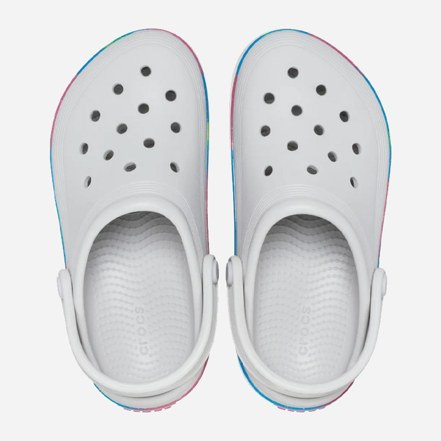 Дитячі крокси-сабо для дівчинки Crocs 209714-1FS 29-30 (C12) Білі (196265584536) - зображення 4